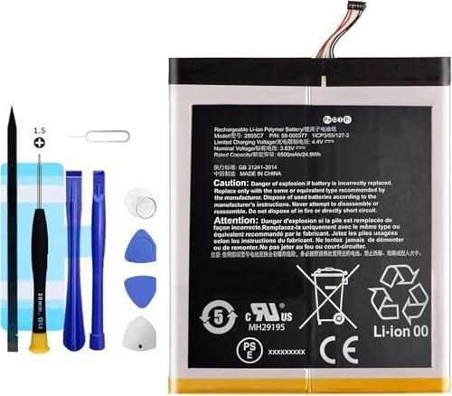 Vvuilsty 58-000377 Replacement battery for HD 10 (11th Gen),Fire HD 10 Plus,Rechargeable 0 Cycle Battery Compatible with HD 10 (11th Gen) T76N2B & HD 10 Plus T76N2P with Repair Tool Kits