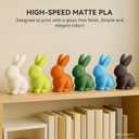 TECBEARS High Speed PLA 3D Printer FilamentMatte PLA Filament 1.75mm for High Speed 50-600mm/s, High Toughness Matte Filament, Black 1KG