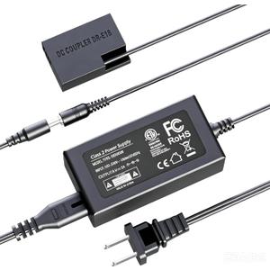 for Canon R50 Dummy Battery ACK-E18 AC Power Adapter, LP-E17 Dummy Battery DR-E18 DC Coupler for Canon EOS Rebel R100 RP R8 T7i SL2 SL3 R10 T8i 77D 200D 250D T6i T6s 750D 760D 800D 850D Cameras
