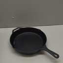 Utopia Kitchen Premium Cast Iron Skillets 12 Inch, Chef's Pan, Pre-Seasoned Frying Pan, Stovetop, Oven, Campfire and Grill Large Skillet, Even Heat Distribution Multipurpose Cast Iron Pan - Black