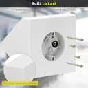 Fan Mounting Box, Ceiling Fan Mounting Bracket, Ceiling Fan Mounting Box, Ceiling Fan Mounting Kit, Fan Mounting Bracket, Fits cathedral Ceiling Angles of 80 or Up, White,1-Pack