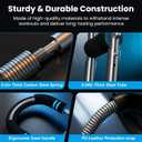 DERACY Twister Arm Trainer, Adjustable 60 - 110 Lbs Resistance Forearm Strengthener, Chest Workout Equipment, Arm Exerciser, Portable Home Gym Fitness Equipment