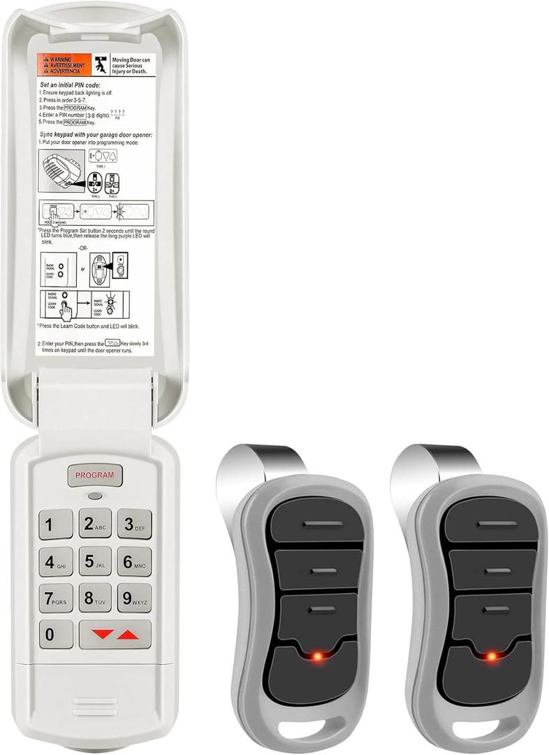 GK-R G3T-R Wireless Keyless Garage Door Opener Keypad Remote