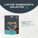 Reveal Natural Freeze-Dried Cat Treats, Single Ingredient, Grain Free, High Protein, Perfect for Training, Treating or Snacking, Tuna Fillet Bites (8 x 0.88 oz Bags) (EXP 12/08/27)