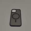 SUPFINE Magnetic for iPhone 15 Case (Compatible with MagSafe) (Military Grade Drop Protection) Translucent Matte Shockproof Phone Cover, Black