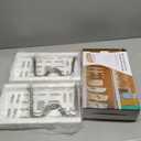 Mustorn 2 Pack Pots and Pans Organizer Under Cabinet, 22" Expandable Food Storage Container Lid Organizers with 9 Adjustable Dividers Pot and Pan Lid Holders Rack Inside Cabinet/Countertop(White)