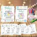 Baby's First ABC Book Baby Shower Activity Keepsake Game, ABC Coloring Baby Shower Guest Book Alternative, Baby's First Alphabet Coloring Book, Alphabet A to Z Coloring Pages