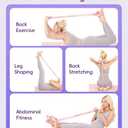 Pedal Resistance Band with Handle,6-Tubes Elastic Pull Rope Fitness Foot Pedal Resistance Bands for Women Girls Bestie Yoga Pilates Exercise Legs Calves Waist Arms Abdomen (purple)