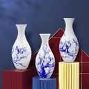 3D Puzzle Vase for Adults,160-Piece Unique Curved Plastic Flower Vase,House Warming Gift for Flower Arrangements and Home Decor, for Mom (Plum Blossom)