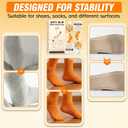 2 x Sock Stop Anti Slip Adhesive 100ml 2 Pack, Water Based Odorless Clear Sock Glue with Precision Tip, Quick Dry Washable Non Slip Grip Coating for Socks, Rugs, Bath Mats, Blankets and Household Fabrics