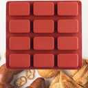 12-Cavity Silicone Thick Chocolate Bar Molds Chocolate Bar Mold Deep