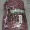 OLANLY Thick Bathroom Rugs 30x20, Extra Soft Absorbent Chenille Striped Bath Rugs, Rubber Backing, Machine Wash Dry, Bath Mats for Bathroom Floor, Tub and Shower, Home Decor Accessories, Deep Plum