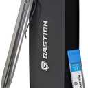 BASTION Luxury Mechanical Pencil, Professional Medium Point Pencil for Birthday Gift includes 20 x 0.77mm Lead Refills - Stainless Steel