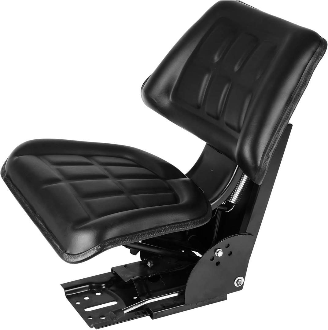 Universal Adjustable Black Tractor Suspension Seat for Massey Ferguson 230 231 234 234H 234S 235 240 245 250 254 255 Shock Absorbing Alloy Steel+PVC