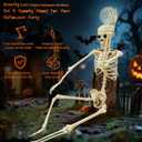 Life Size Skeleton for Halloween: 5.4ft Realistic Human Skeleton, 165cm