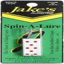 Jake'S Lures Spin Fishing Equipment, 1/4 oz, White with Red 2 Pcs