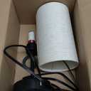 Unicozin Table Lamp, 3 CCT 3000K/4500K/6500K & RGB Color Changing, Stepless Dimmable Small Bedside Lamp for Reading, Ambience Nightstand Light for Home Decor Party, Beige Shade (14.5in)