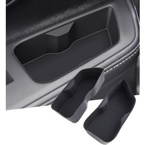 Rear Door Cup Holder Inserts for Toyota Grand Highlander 2026 2025 2024, Interior Accessories 2nd Row Silicone Cup Holders Covers Protector for 2024-2026 Grand Highlander, Black