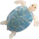 Fashion Sea Turtle Hair Clip,Acetate Hair Claw,Small Hair Clips for Women,Cyan