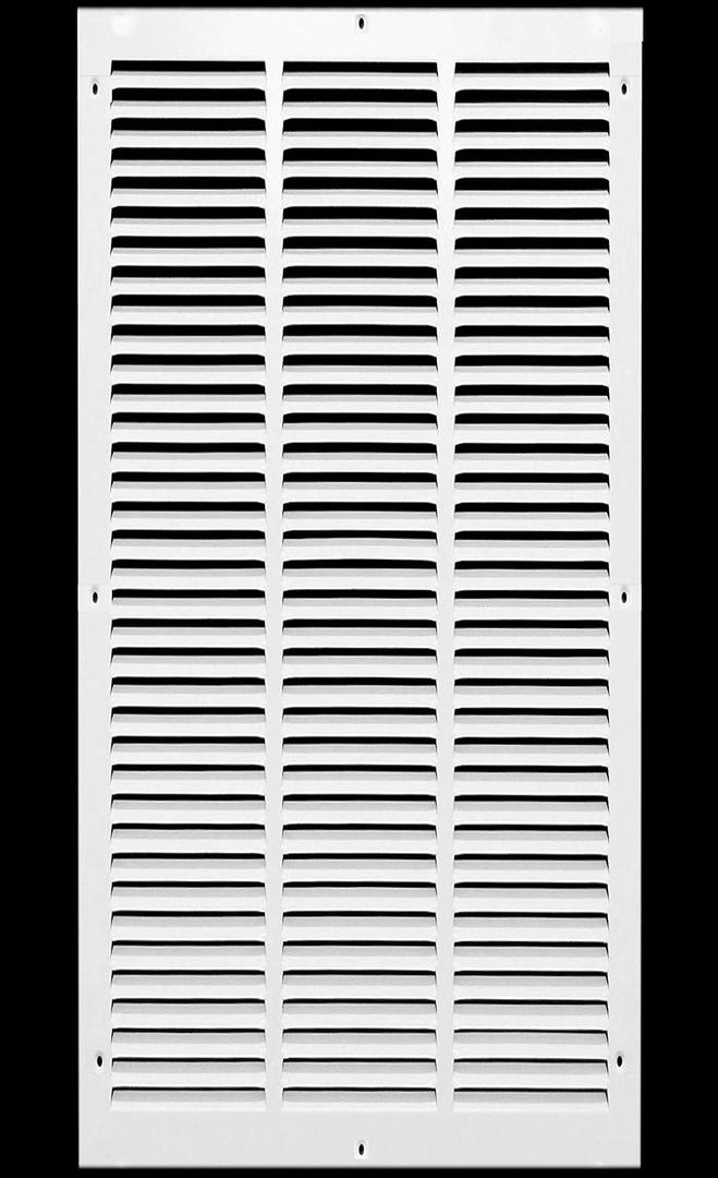 HVAC Premium 14" x 28" Return Air Grille - Sidewall and Ceiling - HVAC Vent Duct Cover Diffuser - [White] [Outer Dimensions: 15.75w X 29.75"h]