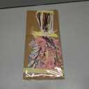 MIRATE Metal Flower Wall Art - 3Pcs Minimalist Metal Flowers Wall Decor, Rural Home Decor for Living Area, Bathroom, Master Bedroom, and Dining Room - Minimalist Home Wall Decor Gift(Beige Pink)