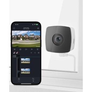 blurams 2.4G/5G Cameras for Home Security, 2K Pet Camera Indoor with Phone App, Window Security Camera w/Motion Detection, 2-Way Talk, IR Night Vision (1-Pack White)