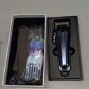 Dog Clippers for Grooming for Thick Coats, Detachable Blade Cordless Rechargeable Professional Pet Grooming Hair Trimmer Shaver Kit with 8 Guide Combs for Dogs Cats Animals (Blue&black)