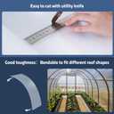 UMIG 12 PCS 4' x 2' x 0.24'' Polycarbonate Greenhouse Panels, Twin-Wall Waterproof UV Protected Corrugated Plastic Roof Panels Sheets, Clear Replacement Panels for Greenhouse, Outdoor, Plant