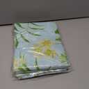 2 x Rectangle Waterproof Tablecloth Linen Textured Table Cloth,Stain and Wrinkle Resistant Washable Fabric Table Cover for Dining, Party, Camping and Outdoor, 52 x 70 Inch, Green Leaves