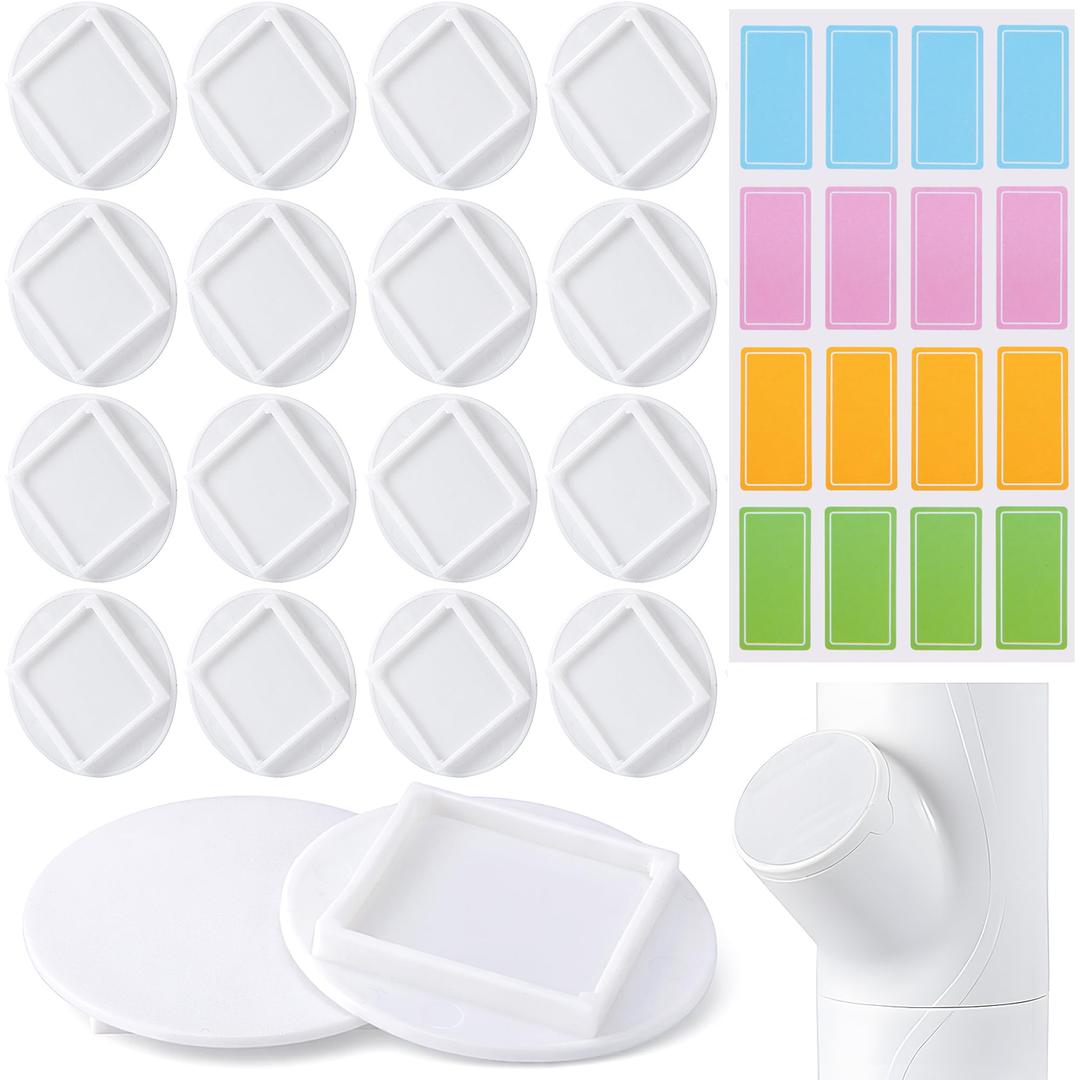EBaokuup 12 Pcs Hydroponics yPod Caps with Colored Lables, Grow Cubes Cap Compatible with yPod, Plant Grow Pods Cover for Garden Hydroponics Growing System