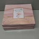 Tiblue Christmas Mom Gifts From Daughter Son Mom Picture Frame, Rotating Picture Frame for 4x6 with Warm Heart Pendant for Mother-In-Law Women Mother Birthday Gifts Rustic Wood Double-Sided Display Pack of 2