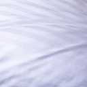 King Size Goose Down Feather Hotel Collection Bed Pillows for Sleeping One Pillow for Back, Stomach or Side Sleepers Stripe White Color