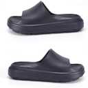 Platform Slides for Women and Men | Chunky Thick EVA Sole with Stable Support | Non-Slip for Daily Wear (9.5-10.5 Women/8-9 Men, Navy)