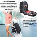 SHRRADOO Extra Large 50L Travel Laptop Backpack with combination lock, College High School Backpack Airline Approved Business Work Bag Fits 17 Inch Computer for Men Women