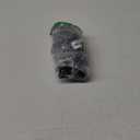 BMJL Womens High Waisted Bikini Sets V Neck Halter Swimsuits Metal Design Two Piece Bathing Suits (Large, Black)