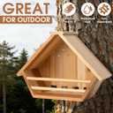 Cedar Mourning Dove Nesting Box, Oltara Wooden Dove Pigeon Bird House for Outdoors