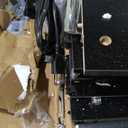 YITAHOME TV Stand for 65 Inch TVs, Entertainment Center with Storage Cabinets, Power Outlet & LED Light, Media TV Console with Barn Doors for Living Room, Black (59")