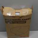 Minervada Heated Blanket Electric Throw 50''x60'', 1-10 Hour Auto Shut-Off 9 Heating Levels Small Warm Soft Flannel Electric Blanket Machine Washable - Brown