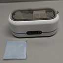 Ultrasonic Jewelry Cleaner, 48KHz Ultrasonic Cleaner Machine for Jewelry, Eyeglasses, Rings, Watch Strap, Dentures-Dual Cleaning Modes, 304 Stainless Steel Tank (White)