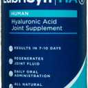 Lubrisyn HA Plus Human Liquid Hyaluronic Acid & MSM Joint Supplement, Oral HA for People, Supports Healthy Knees, Hips & Joint Function for Men & Women, Original Flavor, 30-Day Supply, 11.5 oz