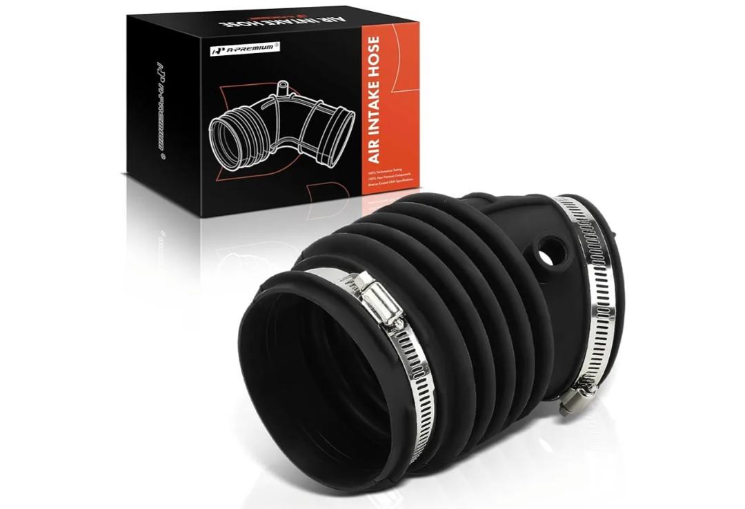 A-Premium Engine Air Cleaner Intake Hose Tube W/Clamps Compatible with Buick Skylark & Chevrolet Beretta, Corsica & Oldsmobile Achieva & Pontiac Grand Am, 1994-1995, 3.1L