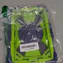 OPLiRRK for Samsung Galaxy Tab A9/A11 8.7-Inch 2023/2025 Case.【NO A9+ Plus】 360 Rotating Stand Shoulder Strap Heavy Duty Shockproof Protective Silicone Case (Navy Blue Green)