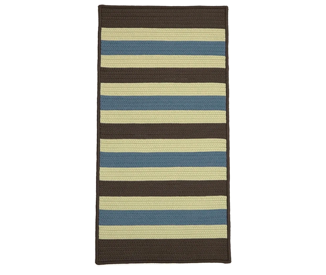 Colonial Mills St. Germain Stripe Runner - Sapphire Earth 30" x7'