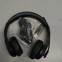 Wireless Headset with Mic for Work with AI Noise Cancelling Mic for Clear Calls, Bluetooth V5.3 Headphones with Microphone to USB A/C Dongle & Mic Mute for Computer Laptop PC iPhone (Black)