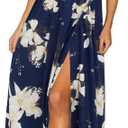 KILIG Women's Summer Spring Casual Sleeveless High Split Floral Sundress Beach Vacation Flowy Halter Maxi Long Dresses with Pockets 2026 (Floral18,XXL)