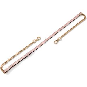 Bag Genuine Leather Chain Shoulder Straps Adjustable,Purse Straps Replacement Crossbody for Handbags(Pink-G)