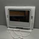 ROLOVE 14"x12"Vanity Mirror, Lighted Makeup Mirror for Vanity Desk, Smart Touch Control, 360 Rotation, 3-Color Modes, Gifts for Women, Bedroom, White