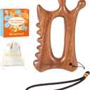 Wooden Gua Sha Tool for Face&Body - 6 in 1 Facial Massager for Lymphatic Drainage - Guasha Body Sculpting Tools Therapy Massage Tool for Cellulite,Jaw Lifting,Muscle Relief - Skin Care Gifts