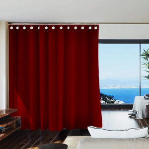 Room/Dividers/Now Premium Room Divider Curtain, 8ft Tall x 10ft Wide (Sierra Red) | Premium Curtains for Room Partition, Privacy or Blackout | Large Room Divider Curtain | Room Dividers Curtains