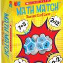 University Games, Scholastic Math Match Travel Dice Game, Mathematics Reinforcement Game for Kids, for 2 or More Players Ages 5 and Up (1 Count (Pack of 1))